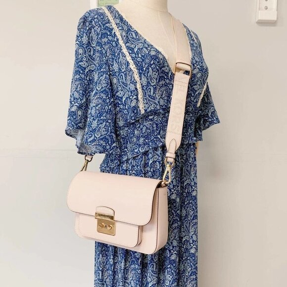 Michael Kors 35T2GS9M2L Sloan Editor Medium Messenger Bag IN Powder Blush - Picture 8 of 9